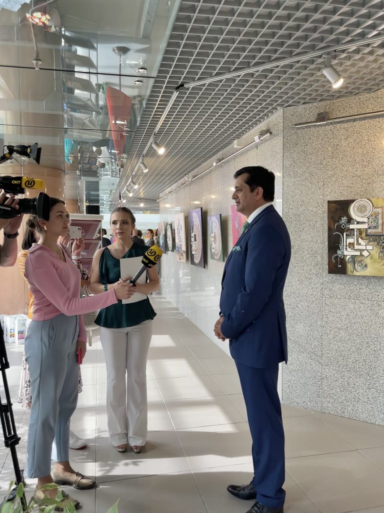 national library of Belarus sir sajjad giving interview